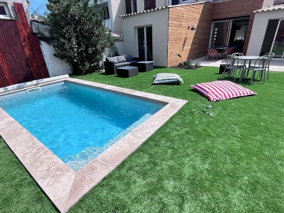 Maison Climatisee, Piscine, A 5 Minutes Des Grands Buffets Narbona Esterno foto